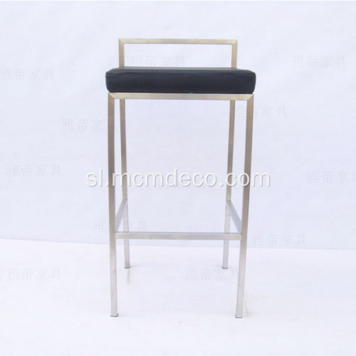 Preprost komercialni dizajn usnjen barski stol